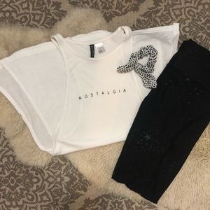 Nostalgia White Tank Top